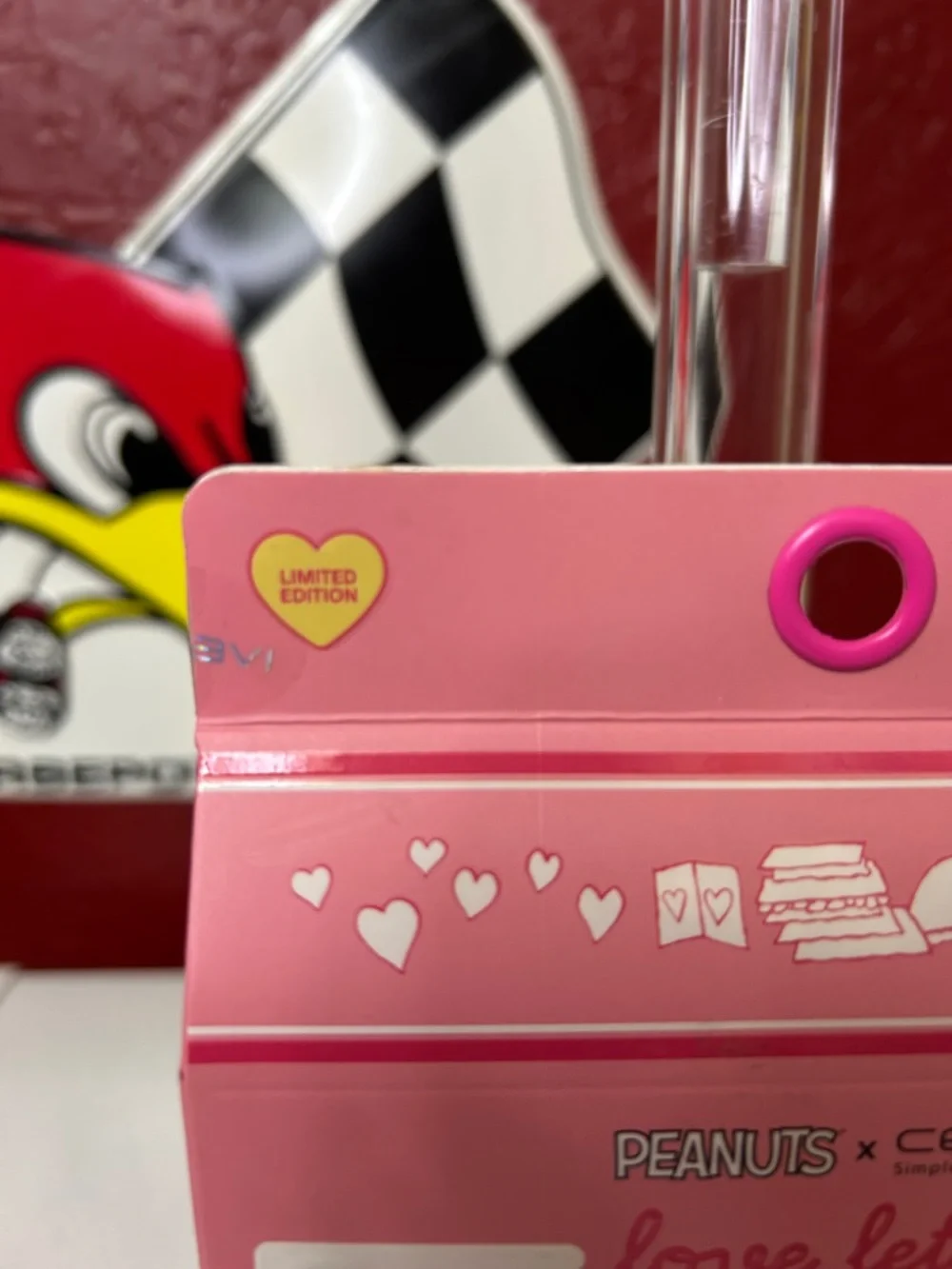 Peanuts Love Letter Lip Gloss Set - Pink